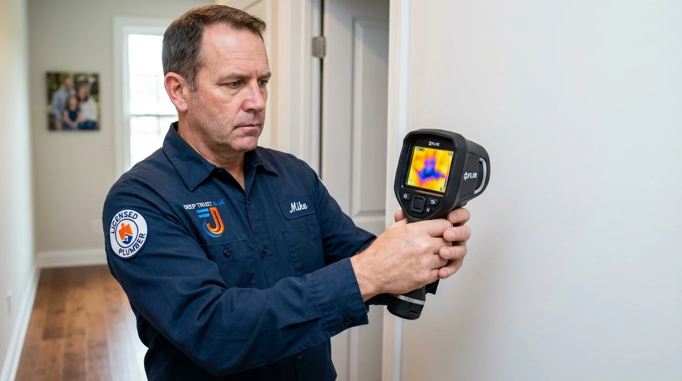 Thermal imaging leak detection by Johns Plumbing LLC in Fort Lee